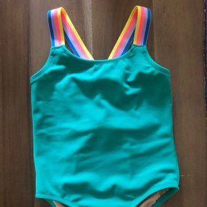 NWOT never worn green 2T Crewcuts bathing suit